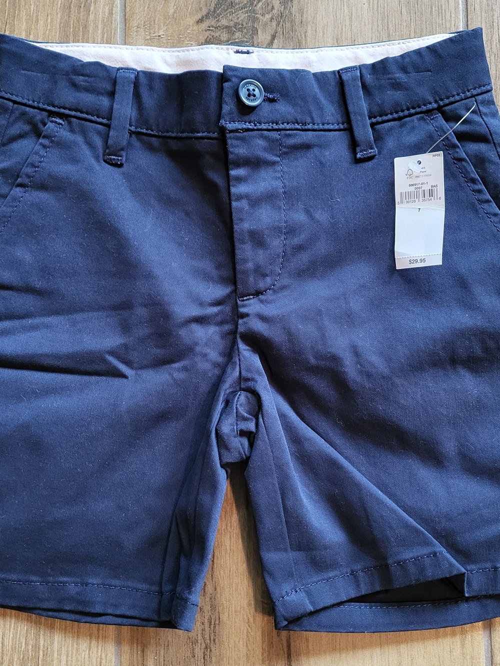 GAP Navy Cotton Chino Shorts for Kids